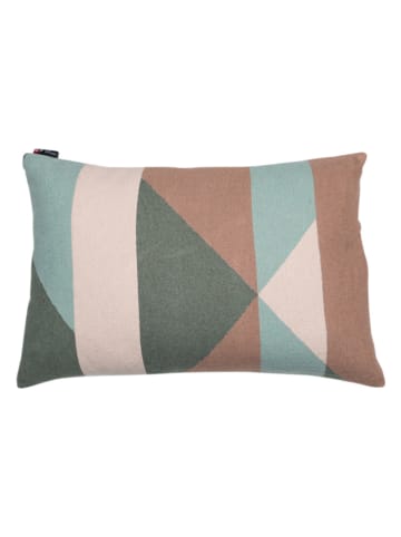 David Fussenegger Poszewka w kolorze zielono-jasnobrązowo-kremowym na poduszkę