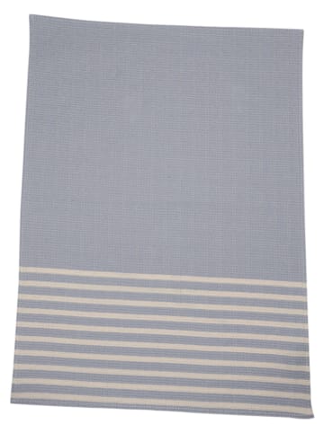 David Fussenegger Waffeldecke "Mare - Streifen" in Hellblau