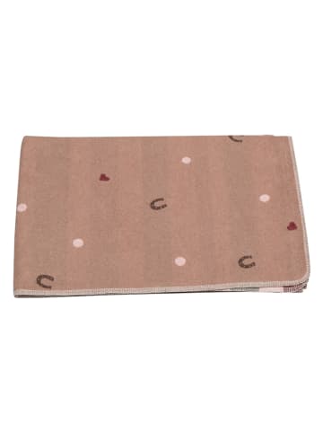 David Fussenegger Decke "Juwel - Hufeisen" in Hellbraun