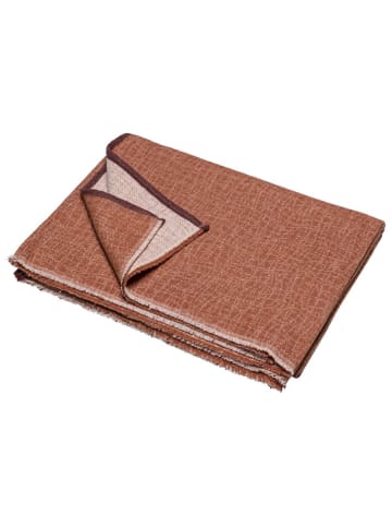 David Fussenegger Decke "Luca - Struktur" in Hellbraun