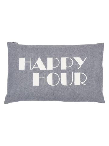 David Fussenegger Poszewka "Nova - Happy Hour" w kolorze szaro-białym na poduszkę