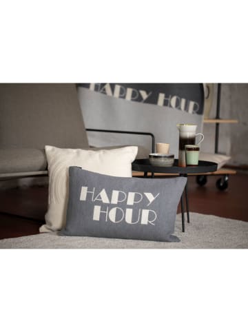 David Fussenegger Kissenhülle "Nova - Happy Hour" in Grau/ Weiß