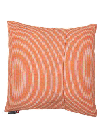David Fussenegger 2er-Set: Kissenhüllen "Nizza - Nadelstreifen" in Orange