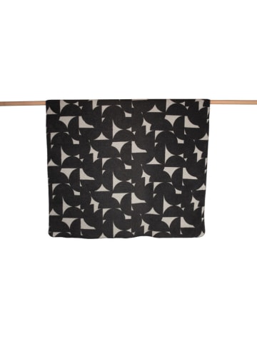 David Fussenegger Wohndecke "Savona - Halbkreise" in Anthrazit/ Beige