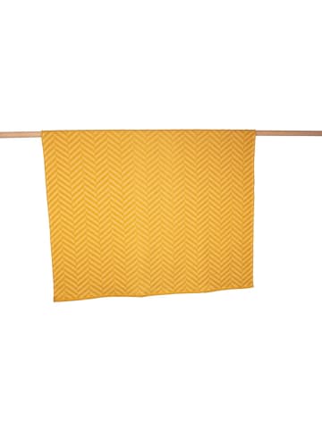 David Fussenegger Pled "Riga - Herringbone" w kolorze musztardowym