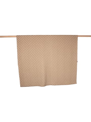 David Fussenegger Pled "Riga - Herringbone" w kolorze beżowo-kremowym