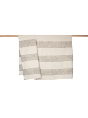 David Fussenegger Überwurf "Riva - Blockstreifen" in Beige/ Creme