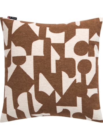 David Fussenegger Kissenhülle "Silvretta - Abstrakt" in Hellbraun/ Creme