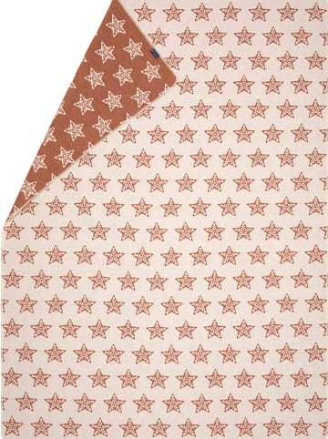 David Fussenegger Koc flanelowy w kolorze bordowo-kremowym