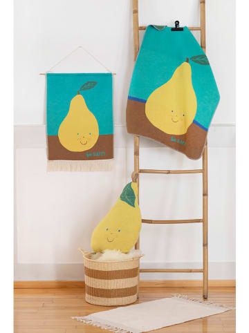 David Fussenegger Wisząca dekoracja ścienna w kolorze turkusowo-żółtym