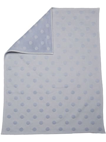 David Fussenegger Bawełniany kocyk w kolorze niebieskim