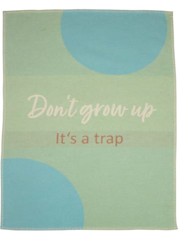 David Fussenegger Baby- & Kinderdecke "Lili - Dont Grow Up" in Grün/ Türkis
