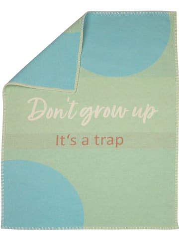 David Fussenegger Kocyk "Lili - Dont Grow Up" w kolorze zielono-turkusowym