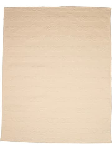 David Fussenegger Kocyk "Riga - Eat Sleep..." w kolorze kremowym