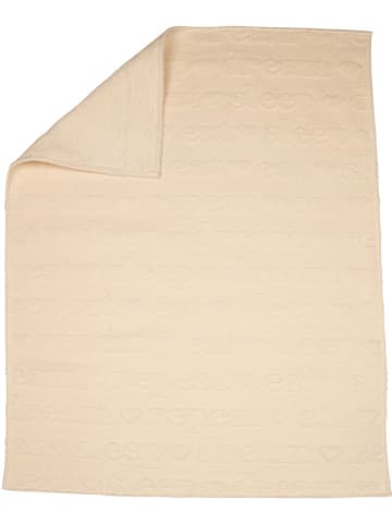 David Fussenegger Kocyk "Riga - Eat Sleep..." w kolorze kremowym