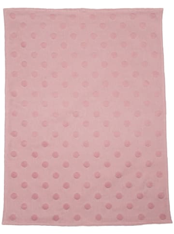 David Fussenegger Baumwolldecke "Teddy - Punkte" in Rosa