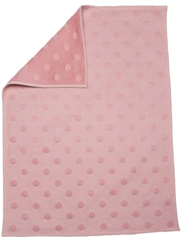 David Fussenegger Baumwolldecke "Teddy - Punkte" in Rosa