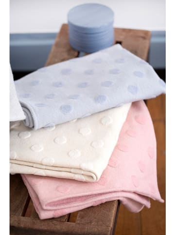 David Fussenegger Bawełniany kocyk w kolorze jasnoróżowym