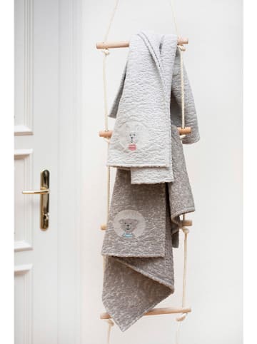 David Fussenegger Baumwolldecke "Teddy - Bär" in Grau