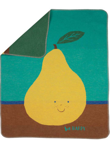 David Fussenegger Kocyk w kolorze turkusowo-żółtym