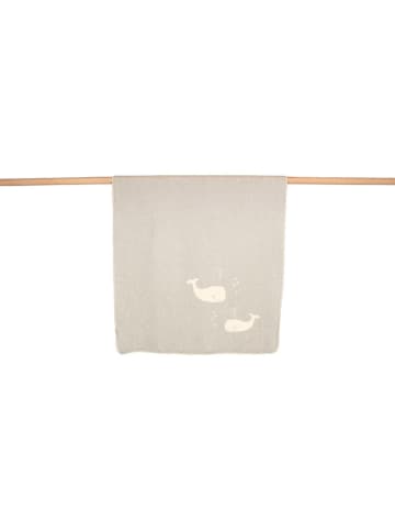 David Fussenegger Decke "Maja - Wale" in Hellgrau/ Creme