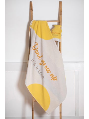 David Fussenegger Baby- & Kinderdecke "Lili - Dont Grow Up" in Hellgrau/ Gelb