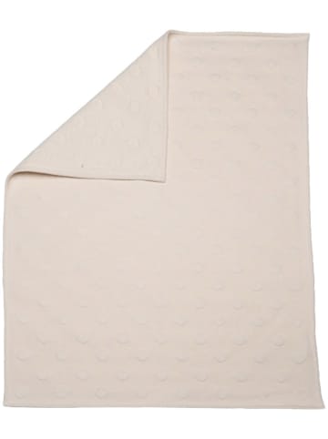 David Fussenegger Bawełniany kocyk w kolorze kremowym