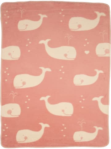 David Fussenegger Decke "Maja - Wal Allover" in Rosa/ Creme