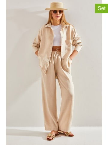 Bianco Lucci 2tlg. Outfit in Beige