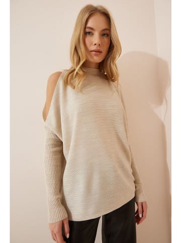 Cool and sexy Pullover in Beige