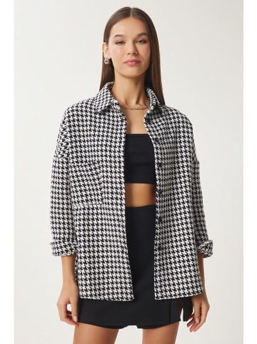 Happiness Istanbul Blousejas zwart/wit