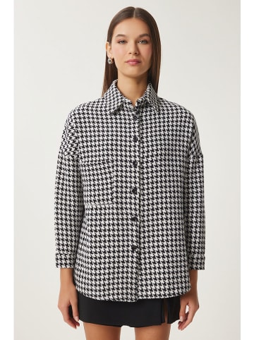 Happiness Istanbul Blousejas zwart/wit