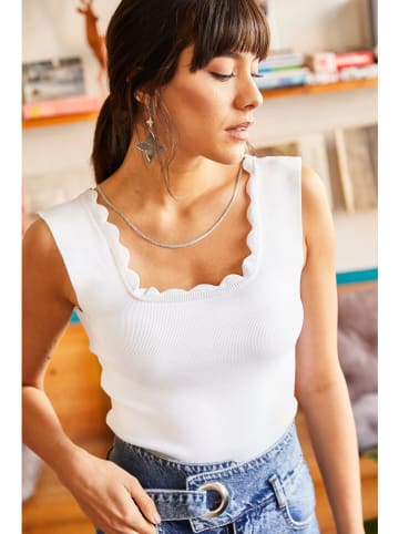 Olalook Blusentop in Weiß