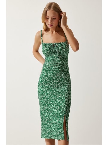 Happiness Istanbul Jurk groen/wit