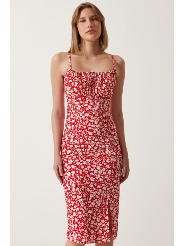 Happiness Istanbul Kleid in Rot/ Weiß