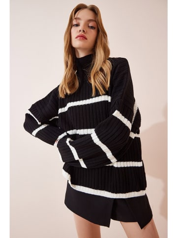 Happiness Istanbul Trui zwart/crème