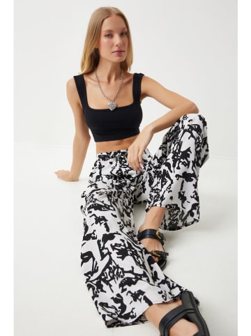 Happiness Istanbul Broek wit/zwart