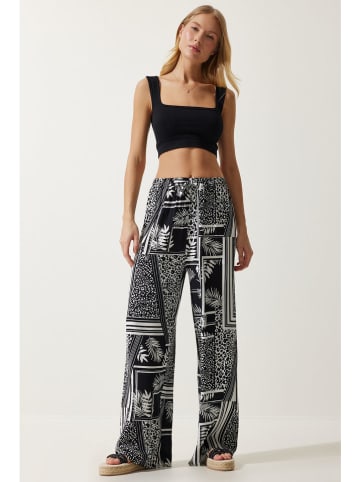 Happiness Istanbul Broek zwart/wit