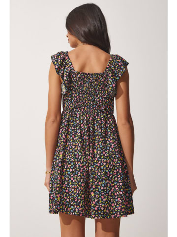 Happiness Istanbul Kleid in Schwarz/ Bunt