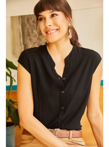 Olalook Bluse in Schwarz