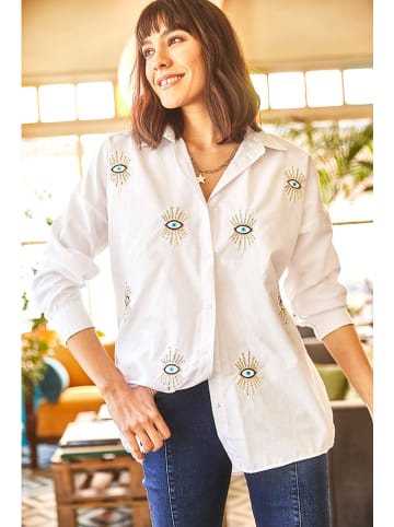 Olalook Bluse in Weiß