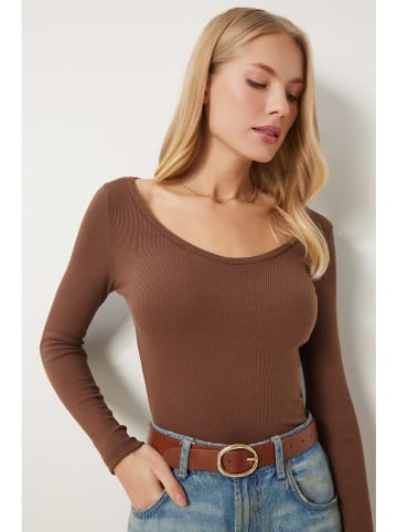 Happiness Istanbul Koszulka w kolorze brązowym