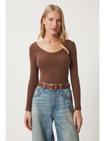 Happiness Istanbul Longsleeve in Braun