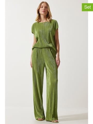 Happiness Istanbul 2-delige outfit groen