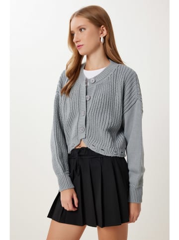 Happiness Istanbul Cardigan in Grau