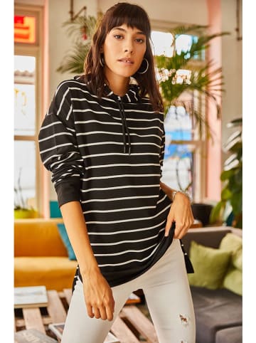 Olalook Hoodie in Schwarz/ Creme