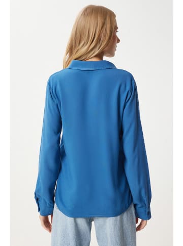 Happiness Istanbul Bluse in Blau