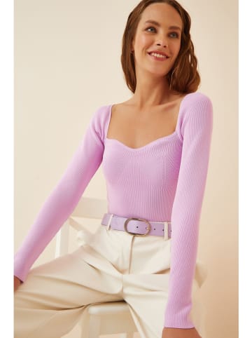 Happiness Istanbul Sweter w kolorze jasnoróżowym