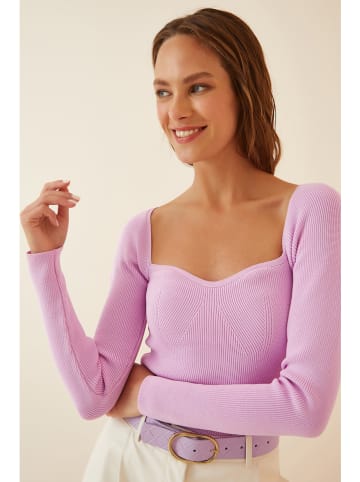 Happiness Istanbul Sweter w kolorze jasnoróżowym