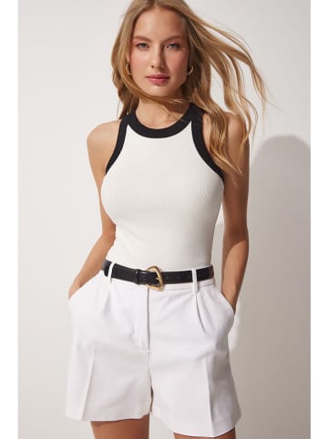 Happiness Istanbul Top wit/zwart